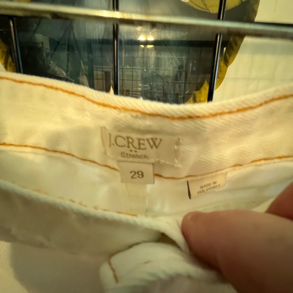 J. Crew Cream White distressed jeans - Picture 2 of 5